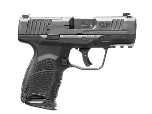 HK 81000551 CC9  9mm Luger 10+1 3.32" Black Polygonal Rifled Barrel, Optic Ready/Serrated Steel Slide, Polymer Frame w/Picatinny Rail, Black Interchangeable Backstrap Grip