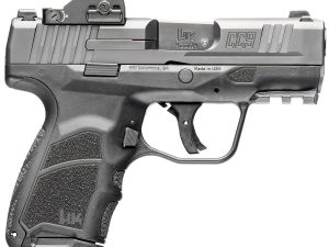 HK 81001132 CC9  9mm Luger 10+1 3.32" Black Polygonal Rifled Barrel, Optic Ready RMSc/407k Footprint/Serrated Steel Slide, Polymer Frame w/Picatinny Rail, Black Interchangeable Backstrap Grip