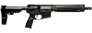 Daniel Defense 0208806030067 DDM4 MK18 No Magazine 10.30" Black Threaded Barrel, Black Hardcoat Anodize Aluminum Picatinny Rail Receiver, SB Tactical SBA3 Brace, Black Overmolded Grip, Ambidextrous