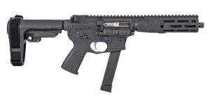 LWRC ICP9B8SBA3 IC-9  9mm Luger 8.50" 30+1 Black Nitride Threaded Barrel, Black Anodized Aluminum Picatinny Rail Receiver, SB Tactical SBA3 Brace, LWRC Ultra Combat Grip, Ambidextrous
