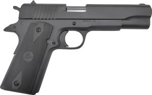 Rock Island 56867 GI  Sports South Exclusive Full Size Frame 10mm Auto 8+1 5" Black Bull Barrel, Black Parkerized Serrated Steel Slide, Black Parkerized Steel Frame w/Beavertail, Black Rubber Grip