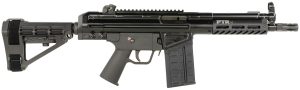 PTR  PDWR BR 308 Win 20+1 8.50" Black Nitride Heavy Contour Threaded Barrel, Black Parkerized Aluminum Picatinny Rail Receiver, SB Tactical Brace, Black Polymer Grip