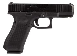 Glock UA455S201MOS G45 Gen5 MOS 9mm Luger 10+1 4.02" Black GMB Barrel, Black nDLC MOS Cut/Serrated Steel Slide, Black Polymer Frame w/Picatinny Rail, Interchangeable Backstrap Grip