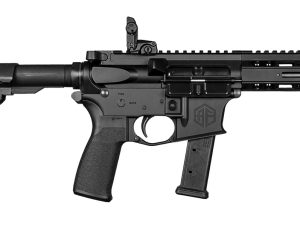 Alpha Foxtrot AA08X1HXX-XABK20 AFMG9  9mm Luger 20+1 7.50" Black QPQ Threaded Barrel, M-LOK Handguard, Black Anodized Aluminum Receiver w/Picatinny Rail, Black Polymer SB Tactical Brace, MFT Grip