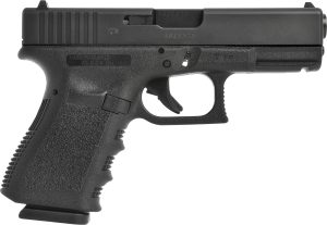Glock UA235S203 G23 Gen5 Compact 40 S&W 13+1 4.02" Black GMB Barrel, Black nDLC Steel Serrated Slide, Black Polymer Frame w/Picatinny Rail, Interchangeable Backstrap Grip, Right Hand