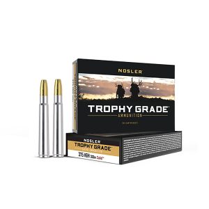 Nosler 40608 Trophy Grade Safari  375H&HMag 300gr Nosler Solid 20 Per Box/10 Case