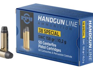PPU PPH38SS Handgun  38Special 158gr Semi Wadcutter 50 Per Box/10 Case