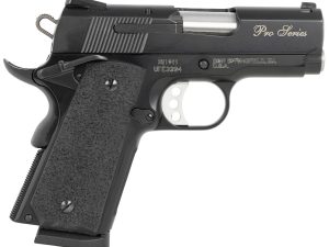 Smith & Wesson 178020 PC 1911 Pro Sub-Compact Frame 45 ACP 7+1, 3" Stainless Steel Barrel, Black Serrated Carbon Steel Slide, Black Aluminum Frame w/Beavertail, Black Stippled Grip