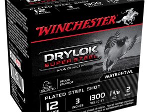 Winchester Drylok Magnum Plated Load 12 ga. 3 in. 1 3/8 oz. 2 Shot 25 rd.