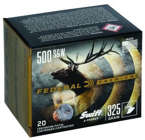 Federal P500SA Premium  500S&W Mag 325gr Swift A Frame 20 Per Box/10 Case