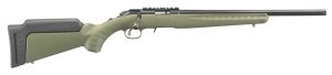 Ruger 8335 American Rimfire  Sports South Exclusive Full Size 22 WMR 9+1 18" Satin Blued Threaded Barrel, Satin Blued Steel Receiver w/Scope Rail, OD Green Synthetic Adjustable Stock, Right Hand