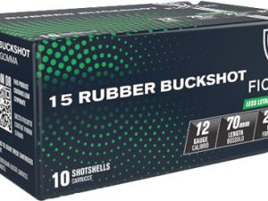 FIOCCHI RUBBER BUCK 12GA 2.75" - 15-PELLET 10RD 25BX/CS