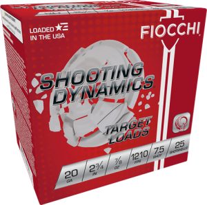 FIOCCHI 20GA 2.75" 7/8OZ #7.5 - 1210FPS 250RD CASE LOT