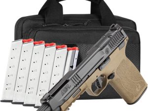 S&W M&P 5.7 NO THUMB SAFETY 5" - 6-22 RD MAGS OPTIC CUT FDE/BLK