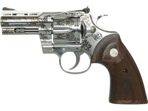 Colt Python Revolver 357 Mag 3 in Engraved Stainless 6 rd