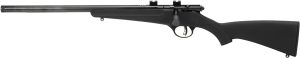 Savage Arms 13841 Rascal FLV-SR Youth 22 LR 1rd 16.12" Matte Blued Heavy Barrel, Matte Blued Carbon Steel Receiver, Black Synthetic Stock, Left Hand