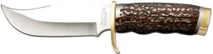 UNCLE HENRY KNIFE NEXT GEN - STAGLON 5.5" BLD W/LTHR SHEATH