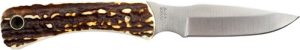 UNCLE HENRY KNIFE NEXT GEN - STAGLON 3.1" CAPER W/LTHR SHTH