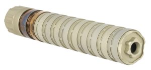 Q LLC SILE9 Erect9r  9mm Luger 1.37" Aluminum w/Stainless Steel Baffles 1/2"-28 tpi