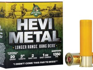 HEVI-Metal HS39002 HEVI-Metal Longer Range 20Gauge 3" 1oz 2Shot 25 Per Box/10 Case