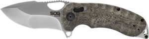 SOG KNIFE KIKU XR SATIN - 3" PLAIN EDGE SATIN/GRAY