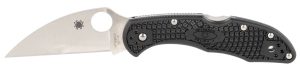 Spyderco C11FPWCBK Delica 4 Lightweight 2.87" Folding Wharncliffe Plain VG-10 SS Blade Black  Textured FRN Handle Includes Pocket Clip