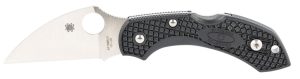 Spyderco C28FPWCBK2 Dragonfly 2 Lightweight 2.28" Folding Wharncliffe Plain VG-10 SS Blade Black Bi-Directional Texturing FRN Handle Includes Pocket Clip