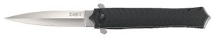 CRKT 2265 Xolotl  3.64" Folding Spear Point Plain Satin 4116 Stainless Steel Blade/Black G10 Handle Includes Pocket Clip