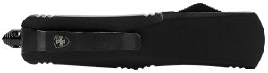Templar Knife LBR231 Gen II  Large 3.50" OTF Tanto Plain Black Oxide Stonewashed 440C SS Blade,, 5.25" Black Aluminum/Rubber Handle, Glass Breaker