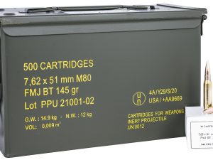 PPU PPRM762M Rangemaster  7.62x51mmNATO 145gr Full Metal Jacket Boat Tail/500rds *Sold by Case *Includes Metal Can