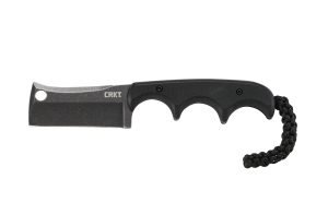CRKT 2383K Minimalist Blackout 2.13" Fixed Cleaver Plain Stonewashed 5Cr15MoV SS Blade/ Black G10 Handle Includes Sheath