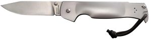 Cold Steel CS95FB Bushman Pocket 4.50" Folding Clip Point Plain Stone Washed 4116 Stainless Steel Blade/Stone Washed 420 Stainless Steel Handle Includes Pocket Clip