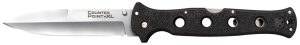 Cold Steel CS10AA Counter Point XL 6" Folding Spear Point Plain Satin AUS-10A SS Blade/Black Griv-Ex Handle Includes Pocket Clip