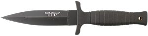 Smith & Wesson Knives SWHRT9BCP H.R.T.  4.75" Fixed Spear Point Plain 7Cr17MoV High Carbon SS Blade Thermoplastic Rubber Handle 9" OAL