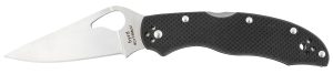 Spyderco BY01GP2 Byrd Harrier 2 3.39" Folding Clip Point Plain 8Cr13MoV SS Blade Black  Textured G10 Handle Includes Pocket Clip