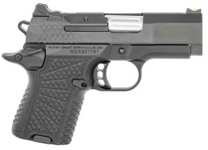 Wilson Combat SFX9SC3A SFX9 Sub-Compact 9mm Luger 10+1 15+1 3.25" Stainless Steel Barrel, Black DLC Serrated Stainless Steel Slide, Black Aluminum Frame w/Beavertail