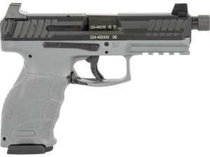HK 81000786 VP9 Tactical Optic Ready 9mm Luger 4.70" TB 17+1 Gray Finish Frame with Black Steel with Optics Cut Slide, Polymer Grip, Picatinny Rail & Night Sights Includes 3 Mags