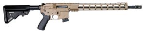 Alexander Arms RTA17DE Tactical  17 HMR 10+1 18" Black Fluted/Threaded Barrel, Picatinny Rail Flat Dark Earth Cerakote Aluminum Receiver, Black B5 Bravo Synthetic Stock