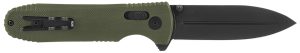 S.O.G SOG12610257 Pentagon XR 3.60" Folding Spear Point Plain Black TiNi Cryo CTS XHP Blade/OD Green G10 Handle Includes Pocket Clip
