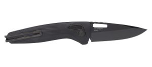 S.O.G SOG12730357 One-Zero XR 3.10" Folding Plain Black Chrome Cryo CPM S35VN Steel Blade Black Sculpted Aluminum Handle Includes Pocket Clip