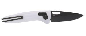 S.O.G SOG12730557 One-Zero XR 3.10" Folding Plain Black Chrome Cryo CPM S35VN Steel Blade/ White Sculpted Aluminum Handle