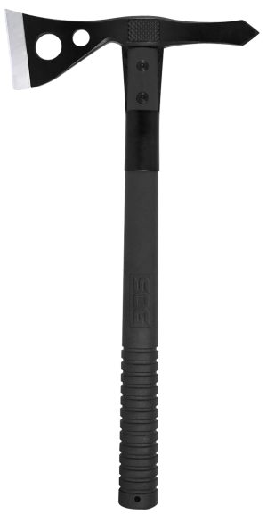 S.O.G SOGF01TNCP Tactical  2.75" Blade 420HC SS Blade Black Side Hammer Checkering GRN Handle 15.75" Long Tomahawk