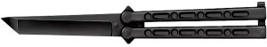 Cold Steel CS-92EAB FGX Balisong 5" Folding Plain Tanto Black Griv-Ex Blade/Handle