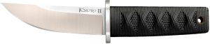 Cold Steel CS-17DB Kyoto II 3.38" Fixed Plain Tanto 8Cr13MoV SS Blade/Black Contoured Kray-Ex Handle