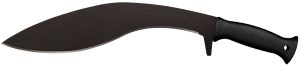 Cold Steel CS97KMPS Kukri Plus 13" Black Matte Baked-On Anti Rust 1055 Carbon Steel Blade/ Black Polypropylene Handle 18" Long Includes Sheath