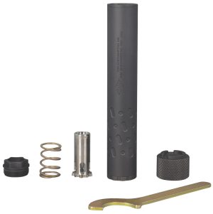 Yankee Hill 206528 Sidewinder M2  9mm Luger 1.375" Black Stainless Steel Aluminum 1/2"-28 tpi