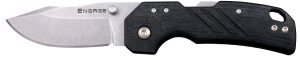 Cold Steel CSFL25DPLC Engage  2.50" Folding Clip Point Plain Stonewashed 4116 SS Blade/Black GFN Handle Includes Belt Clip