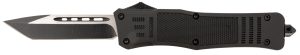 Steel River Knives T620BT Spartan  3.75" Tanto Black/Silver Blade 5.5" Black Aluminum Zinc Alloy Handle