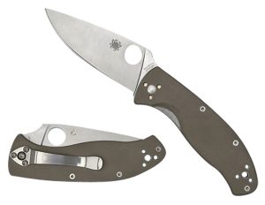 Spyderco C122GBNM4PS Tenacious  3.35" Folding Part Serrated CPM M4 Blade/Brown Textured G10 Handle Includes Pocket Clip