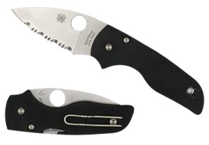Spyderco C230GP Lil' Native  2.42" Folding Plain Satin CPM S30V SS Blade/Black Textured G10 Handle Includes Pocket Clip